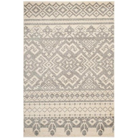 Safavieh 2 Ft.-6 In. X 10 Ft. Runner Casual Adirondack- Ivory And Silver Power Loomed Rug ADR107B-210